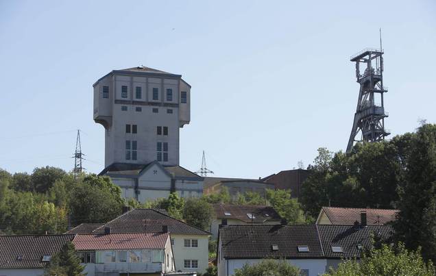 Hammerkopfturm mit Förderturm, Fischbach-Camphausen